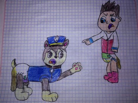 Paw Patrol Ryder And Chase Arguing In Diapers By Edgarbebe090418 On Deviantart