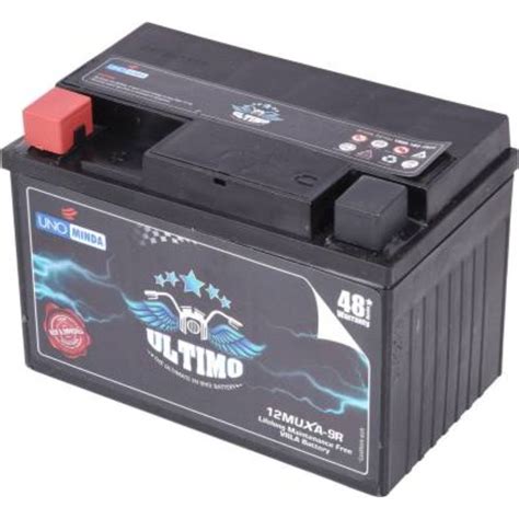 Capacity Ah UNO Minda Ultimate 12MAXA 9R Bike Battery 52 OFF