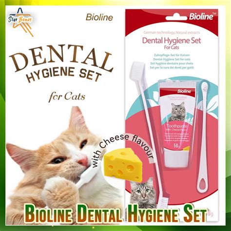 Bioline Dental Hygiene Set G For Cats Cheese Flavor Dental Hygiene