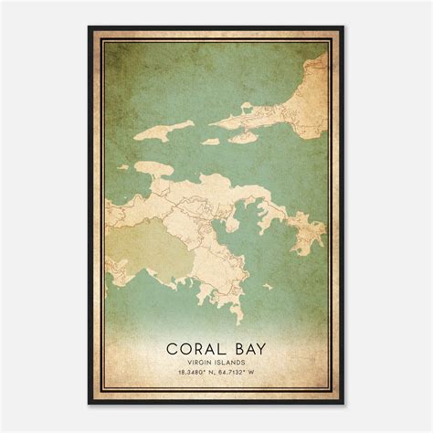 Coral Bay - Custom Maps & Posters