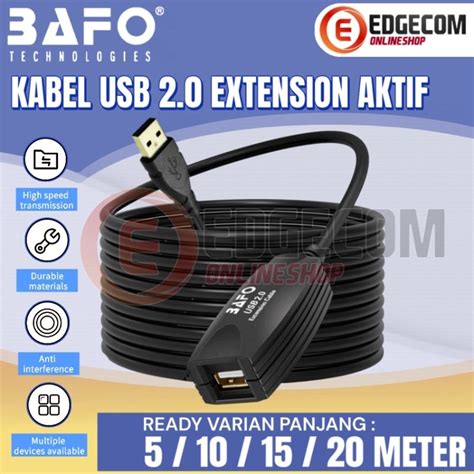 Jual Bafo Kabel Usb Extension Aktif Usb Male To Female