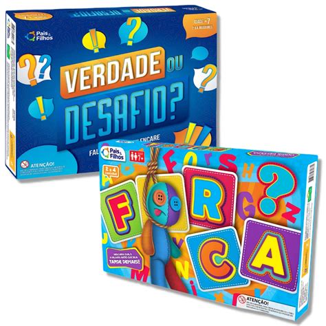 Jogo Verdade Ou Desafio Jogo Da Forca Kit Pais E Filhos Shopee Brasil