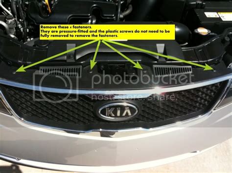 Front Badge Removal Sedan Kia Forte Forum Sedan Koup Forte