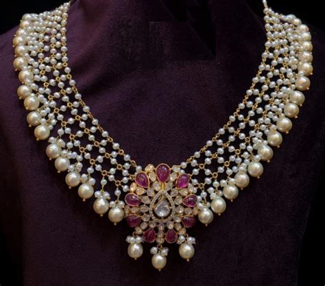 Incredible Native Pearl Necklace Designs - Dhanalakshmi Jewellers