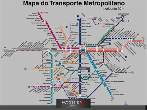 Mapa Do Transporte Metropolitano Paulistano