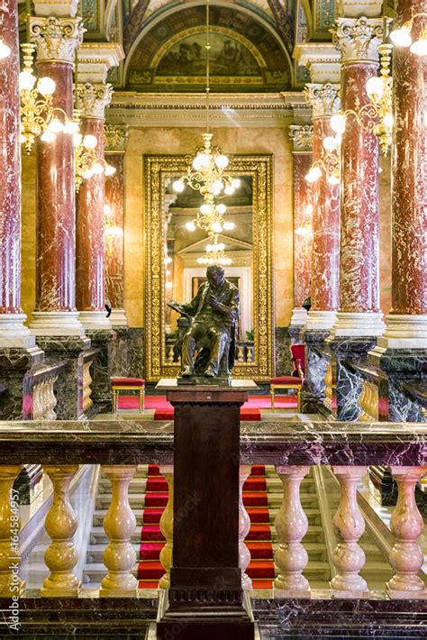 Interior of Hungarian state opera house in Budapest Stock Photo | Adobe ...