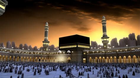 Premium Ai Image Holy Kaaba In Mecca Saudi Arabia