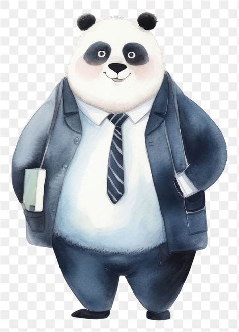 Png Panda Businessperson Cartoon Mammal Free Png Rawpixel