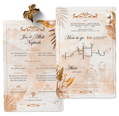 Rustic Filipiniana Wedding Invitation on Behance