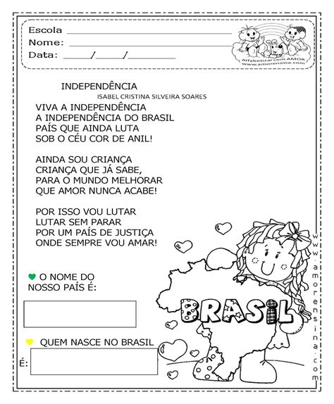 Poema Independ Ncia Do Brasil Pebeduca