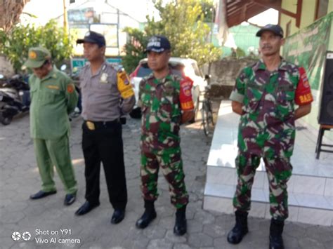 Apel Kesiapan Linmas Dan Pam TPS Desa Bangunjiwo Dalam Menghadapi