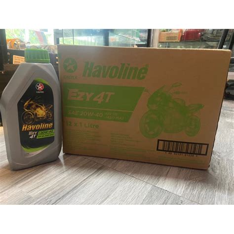 Havoline EZY 4T Engine Oil 20w 40 1LITER 1box 12pc Shopee Philippines