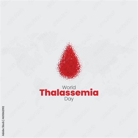 World Thalassemia Day World Thalassemia Day Theme Vector Illustration