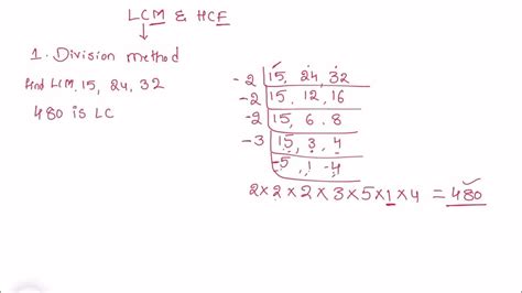 Lcm And Hcf Part 2 In Telugu Lcm Finding Method In Telugu Youtube