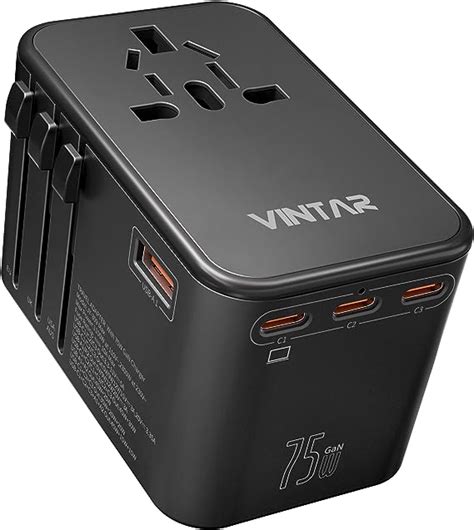 Amazon Universal Travel Adapter Vintar W Gan International Plug