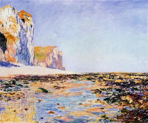 Beach and Cliffs at Pourville, Morning Effect, 1882 - Claude Monet ...