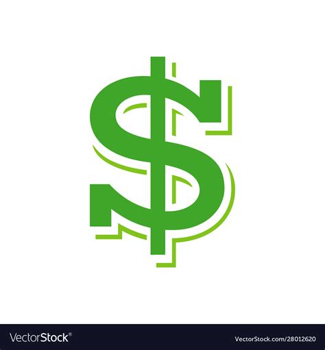 Quality Modern Graphic Design Us Dollar Sign Logo Vector Image