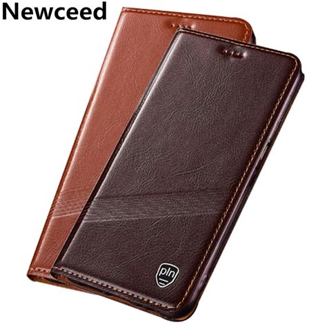 Genuine Leather Flip Case Leather Cover Phone Case For Asus Zenfone