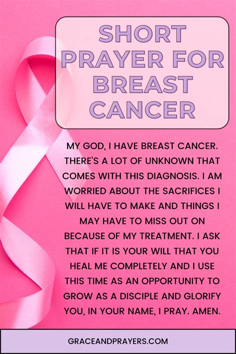 9 Healing Prayers for Breast Cancer - Grace and Prayers