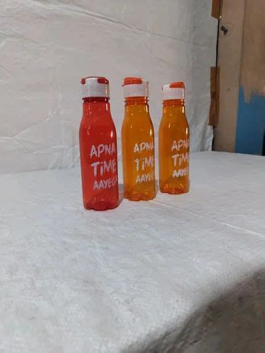 APNA TIME AAYEGA 500 ML PRINTED WATER BOTTLE FLIP TOP CAP At Rs 36 Set