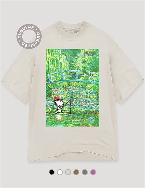 Camiseta Oversized Tubular Snoopy Na Lagoa De L Rios Sensorial