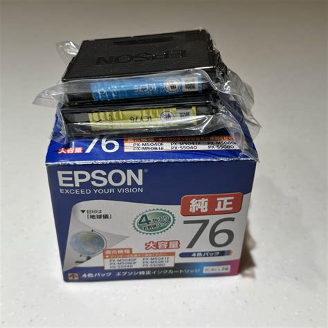 Yahooオークション Epson 純正インクカートリッジ Ic4cl76 エプソン