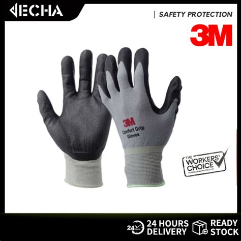 3M Comfort Grip Gloves General Use Safety Glove Nitrile Foam Lazada