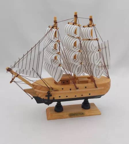 Barco Cm Caravela Veleiro De Madeira Miniatura Decora O Mercadolivre