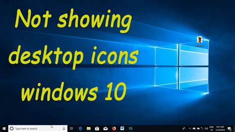 Icons Not Showing Windows Hide Windows Desktop Icons Youtube