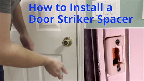 How To Install A Door Striker Spacer YouTube