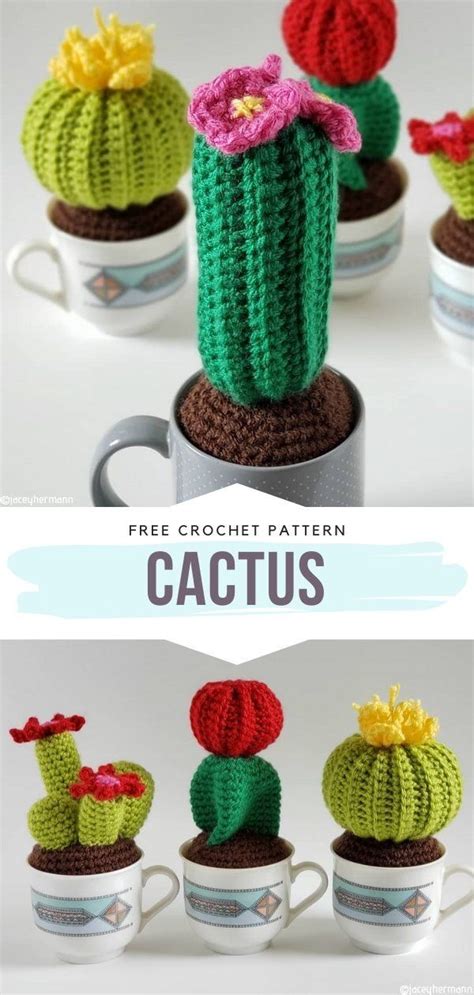 Lovely Crochet Cactus And Succulent Ideas And Free Patterns Crochet