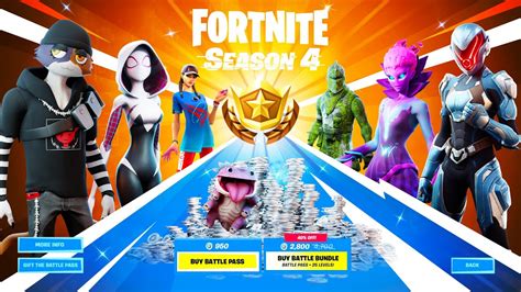 Fortnite Season 4 Battle Pass Leaked Youtube