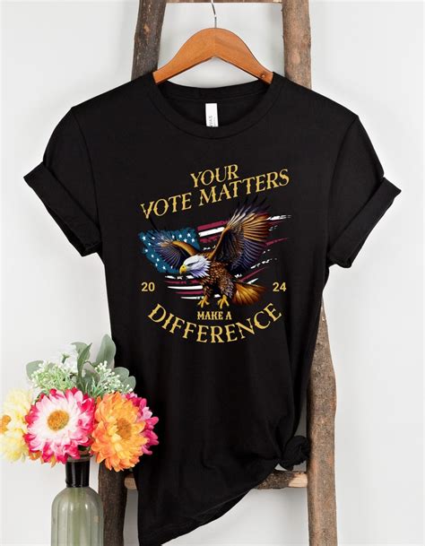 2024 Election Shirt, Patriotic American Flag Guy Voter Tee,your Voice ...