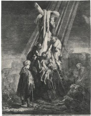 The Descent From The Cross The Second Plate By Rembrandt Van Rijn On Artnet