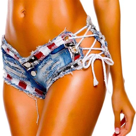 Shorts Sexy Cut Off Low Waist Denim Jeans Shorts Mini Hot Pants With