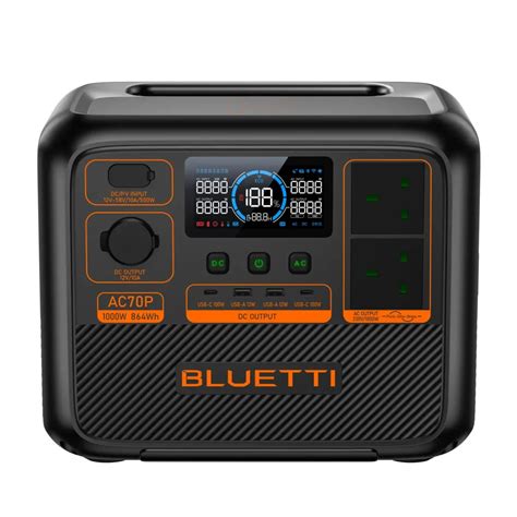 Bluetti AC70P Portable Power Stations 864Wh Battery