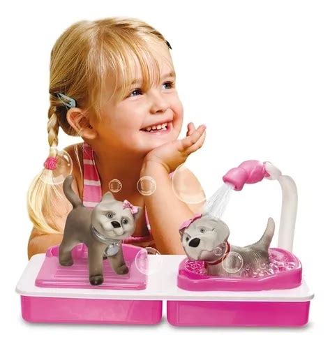 Brinquedo Pet Shop Infantil Hora Do Banho Gatinho Anjo Mercadolivre