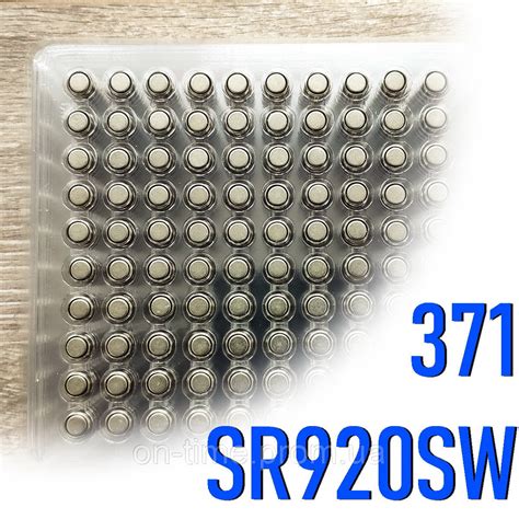 SR920SW Батарейка 371 оксид серебра. Silver Oxide Батарейки 920 аналог ...