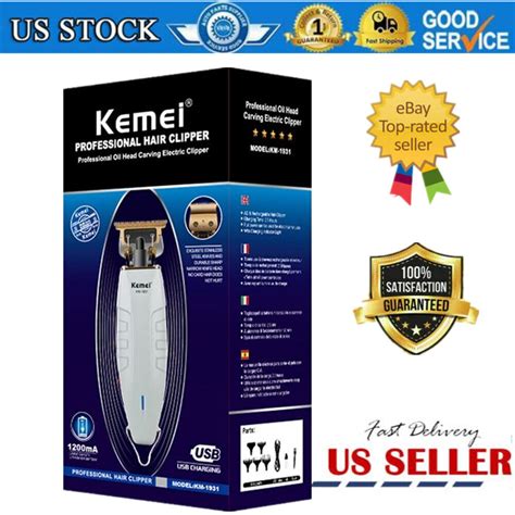 Kemei Hair Trimmer Baldheaded Hair Beard Clipper Cordless Grooming Kits