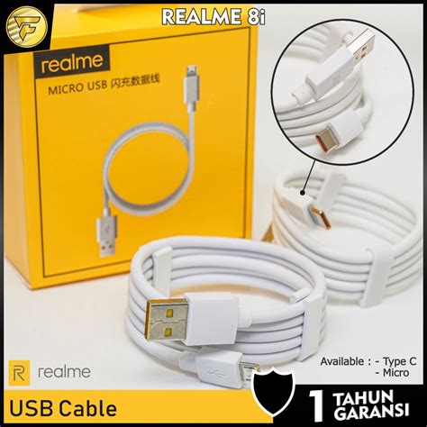 Jual Kabel Data Realme Fast Charging Type C Micro Usb Meter Kabel Cas