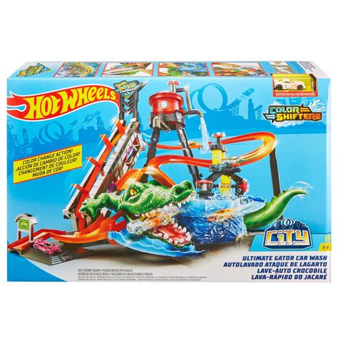 Hot Wheels Ultimate Gator Car Wash Play Set Multicolor Kidinn