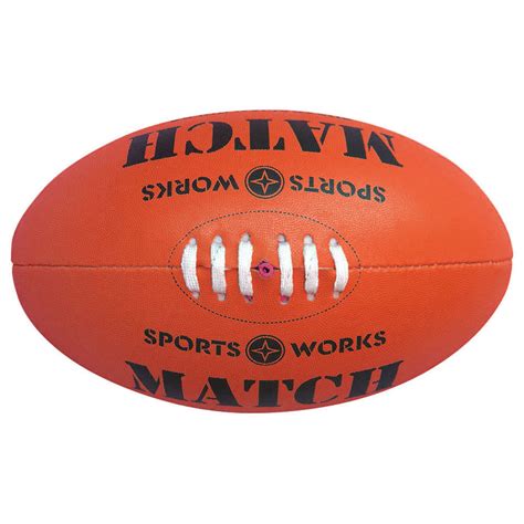 Sports Works Genuine Australian Rules Football Size 5 Training AFL Game ...