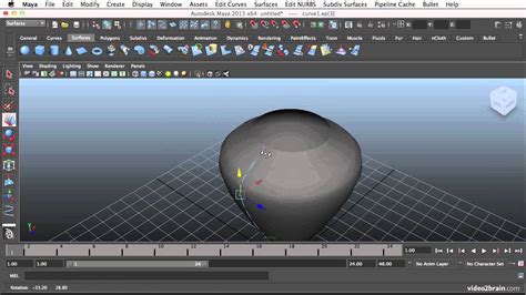 NURBS Modeling Intro In Maya 2013 YouTube