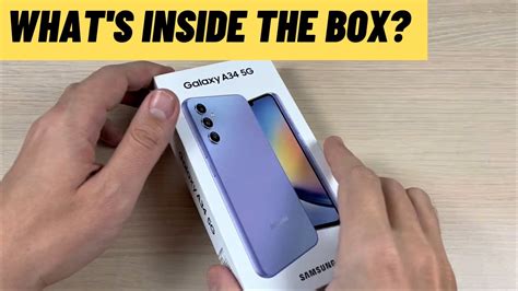 Unboxing Samsung Galaxy A34 5g Awesome Violet Whats Inside The Box