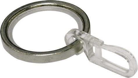 GARDINIA Curtain Rings For Curtain Rods With 20 Mm Diameter 10 Pieces