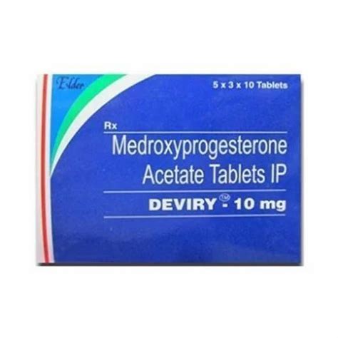 Medroxyprogesterone 10 Mg Acetate Tablet Ip Packaging Type Strips At