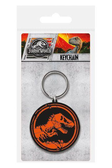 Jurassic World Fallen Kingdom Rubber Keychain Logo Funko Universe