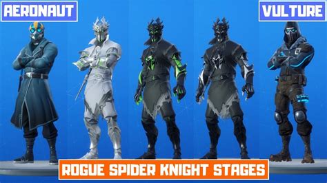 New All Leaked Fortnite Skins Vulture Rogue Spider Knight