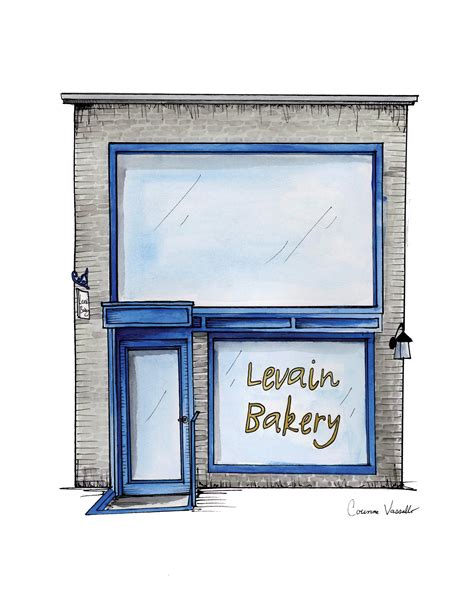 Levain Bakery - NYC Storefronts - Watercolor Print - Etsy