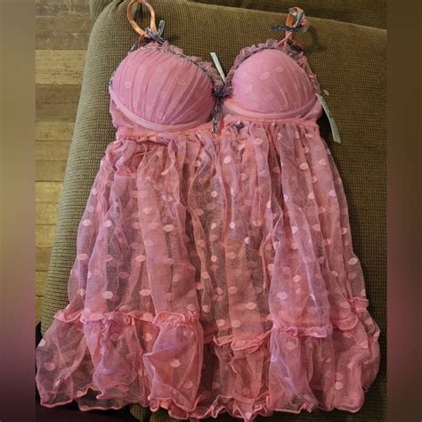 Velvet Kitten Intimates Sleepwear Nwt Sexy Women Babydoll Pink Lingerie Small Poshmark